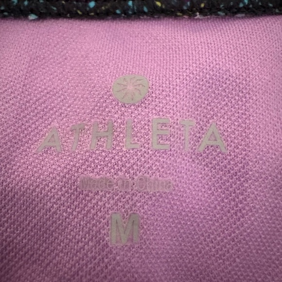 Athleta Geometric Bikini Bottoms Medium Aqua Purple Brown - Picture 3 of 5